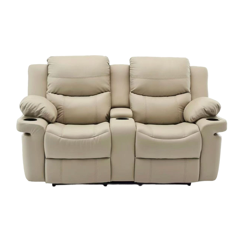 Ruční polohovací polohovací křeslo Loveseat čalouněné kůží